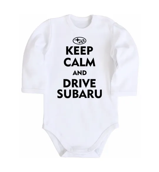 Детский боди Drive Subaru Белый фото
