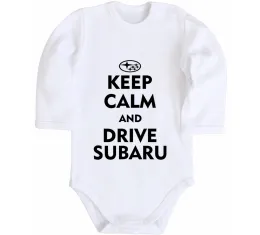 Дитячий бодік Think feel drive Subaru Білий фото