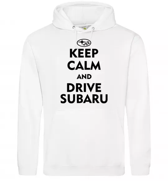 Чоловіча толстовка (худі) Drive Subaru Білий фото