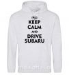 Женская толстовка (худи) Drive Subaru Серый меланж фото