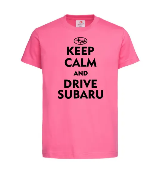 Детская футболка Drive Subaru Ярко-розовый фото