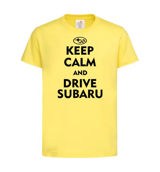 Детская футболка Drive Subaru Лимонный фото