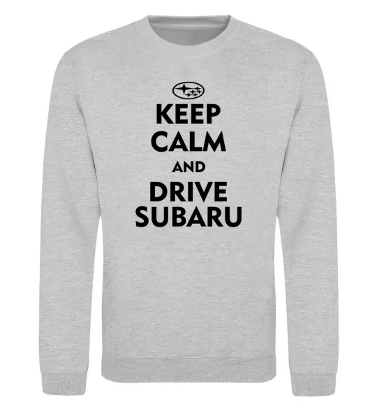 Свитшот Drive Subaru Серый меланж фото