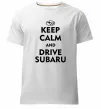 Чоловіча преміум футболка Drive Subaru Білий фото