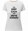 Женская премиум футболка Drive Subaru Белый фото