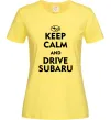 Жіноча футболка Drive Subaru Лимонний фото