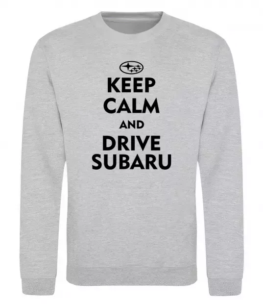 Свитшот Drive Subaru Серый меланж фото