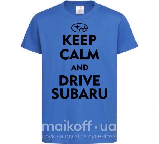 Дитяча футболка Drive Subaru Яскраво-синій фото