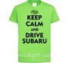 Дитяча футболка Drive Subaru Лаймовий фото