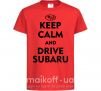 Дитяча футболка Drive Subaru Червоний фото