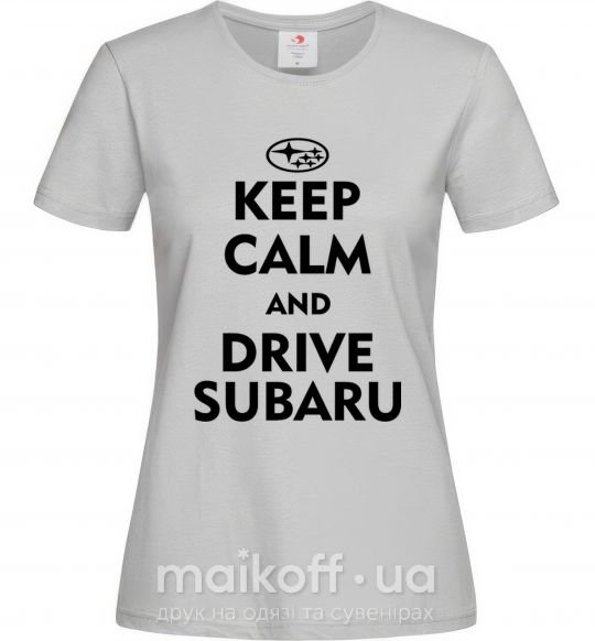 Жіноча футболка Drive Subaru Сірий фото