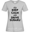 Женская футболка Drive Subaru Серый фото