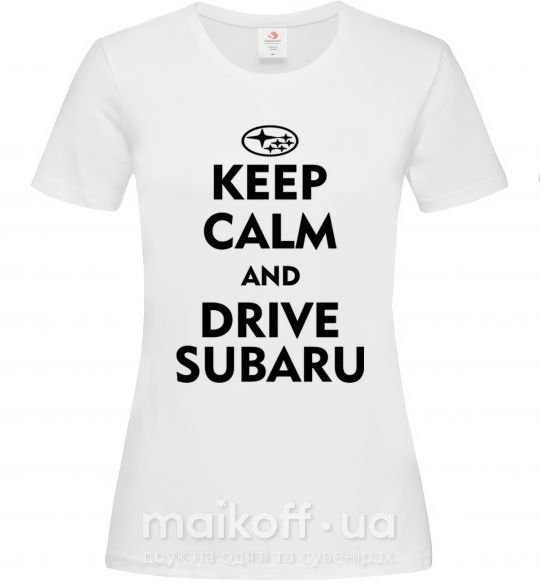Женская футболка Drive Subaru Белый фото