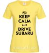 Жіноча футболка Drive Subaru Лимонний фото