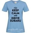 Жіноча футболка Drive Subaru Блакитний фото