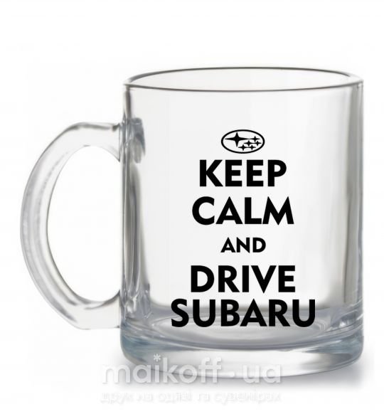 Чашка скляна Drive Subaru Прозорий фото