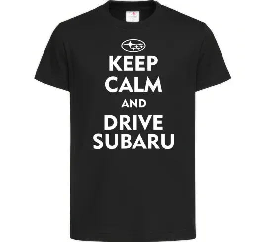 Детская футболка Drive Subaru Черный фото