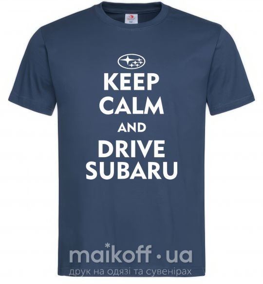Чоловіча футболка Drive Subaru Темно-синій фото