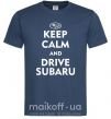 Чоловіча футболка Drive Subaru Темно-синій фото