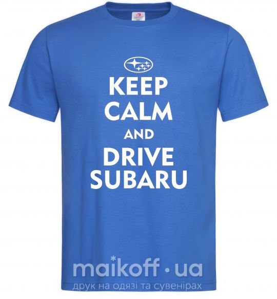 Чоловіча футболка Drive Subaru Яскраво-синій фото