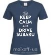 Жіноча футболка Drive Subaru Темно-синій фото