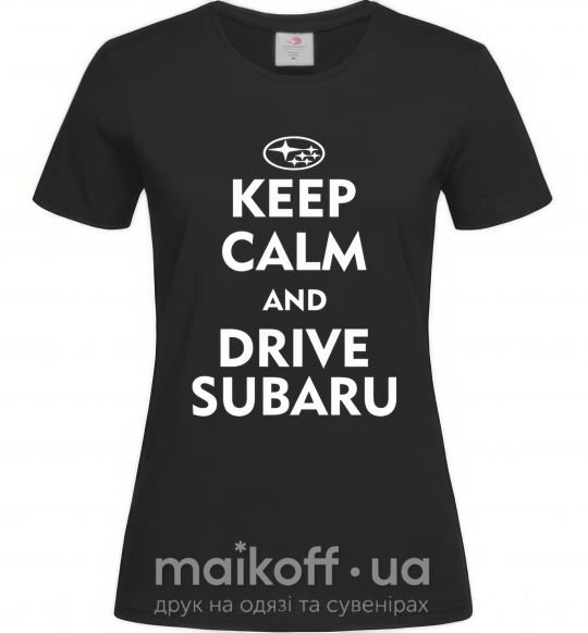 Женская футболка Drive Subaru Черный фото