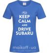 Жіноча футболка Drive Subaru Яскраво-синій фото