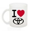 Чашка стеклянная I Love Toyota Фроузен фото