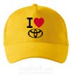 Кепка I Love Toyota Сонячно жовтий фото