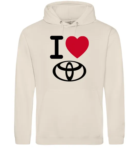 Женская толстовка (худи) I Love Toyota Таш фото