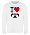 Свитшот I Love Toyota Белый фото