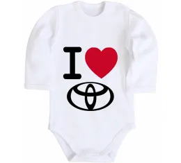 Детский боди Drive Toyota Белый фото
