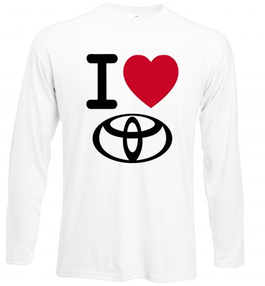 Лонгслів I Love Toyota Білий фото