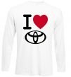 Реглан I Love Toyota Білий фото