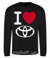 Свитшот I Love Toyota Черный фото