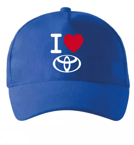 Кепка I Love Toyota Ярко-синий фото