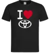 Мужская футболка I Love Toyota Черный фото