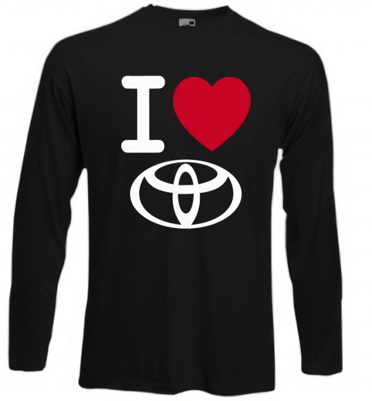 Лонгслів I Love Toyota Чорний фото