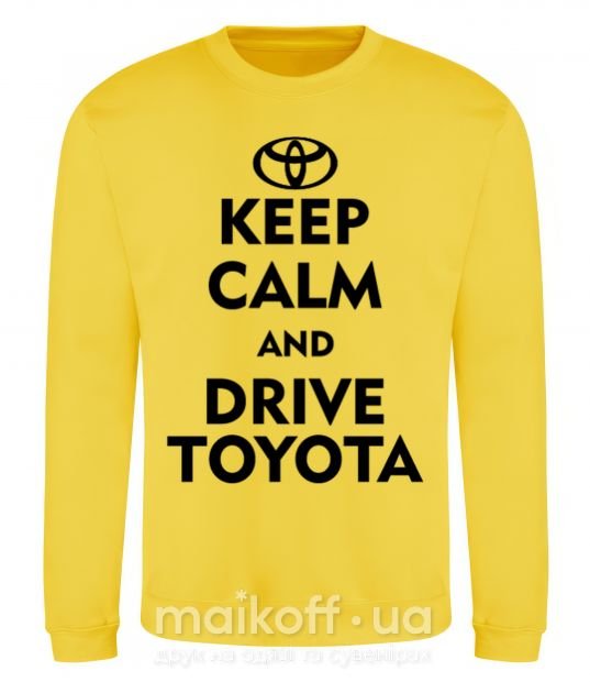 Свитшот Drive Toyota Солнечно желтый фото