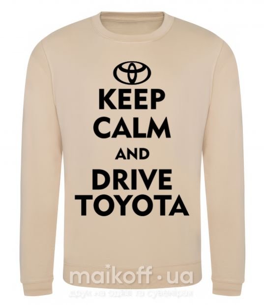 Світшот Drive Toyota Пісочний фото