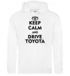 Чоловіча толстовка (худі) Drive Toyota Білий фото