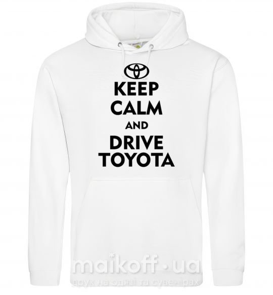 Женская толстовка (худи) Drive Toyota Белый фото