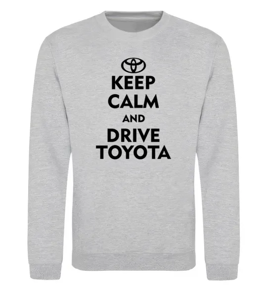 Свитшот Drive Toyota Серый меланж фото
