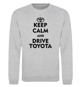 Свитшот Drive Toyota Серый меланж фото