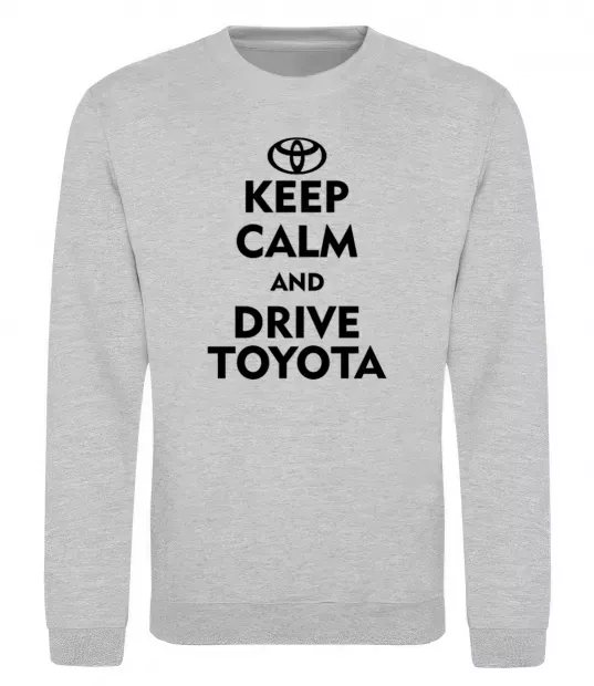Свитшот Drive Toyota Серый меланж фото