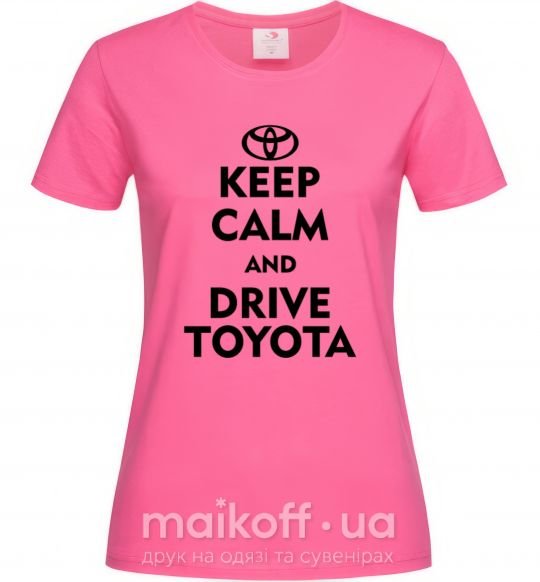 Женская футболка Drive Toyota Ярко-розовый фото