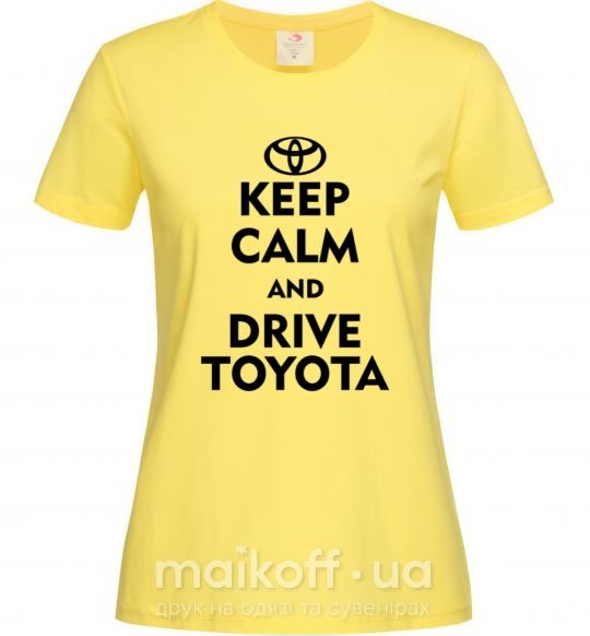 Жіноча футболка Drive Toyota Лимонний фото