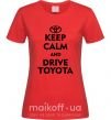 Женская футболка Drive Toyota Красный фото