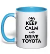 Чашка з кольоровою ручкою Drive Toyota Блакитний фото