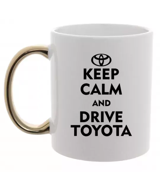 Чашка з кольоровою ручкою Drive Toyota Золото фото